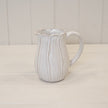Natural Ceramic Jug with Petal Shape design Small