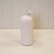 White Tall Textured Bottle Vase