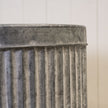 Set of 3 Ribbed Oval Galvanised Zinc Troughs TD59 x 32 cm