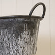 Set of Three Meadow Zinc Oval Planters