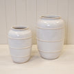 Natural Rustic Ceramic Vase with Rope Detail Large
