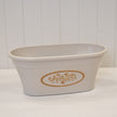 Cream Round Love Heart Tree Trough Recycled Plastic Planter