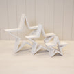 Set of Three Wooden Stars