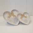 Satchville medium heart plate with bow detail for kitchen and dining purposes