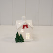 Satchville Christmas home decoration with red bow, small festive design