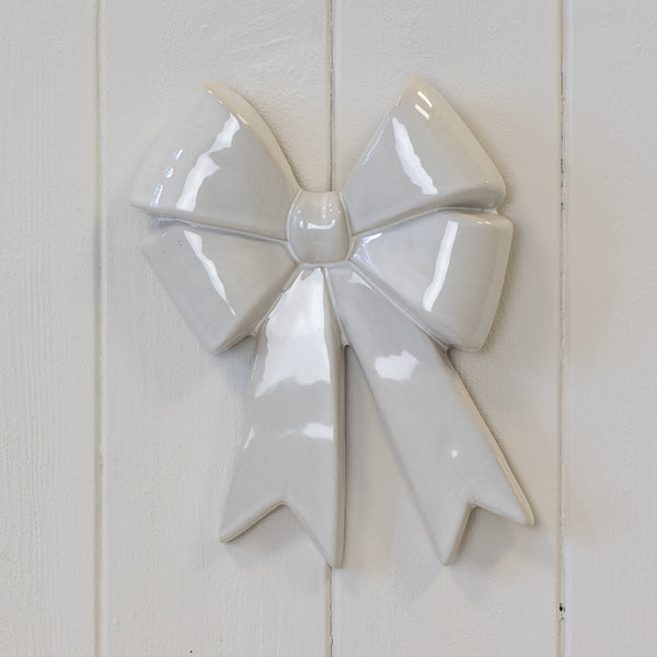Ceramic Double Bow Decor - Large