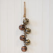 Metal Gold and Copper 5 Bauble Hanging Garland