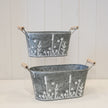 Set of Two Meadow Oval Planters