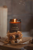 Pain Au Chocolat Lidded Glass Candle Jar - CandlesCandles - Lulu Loves Home