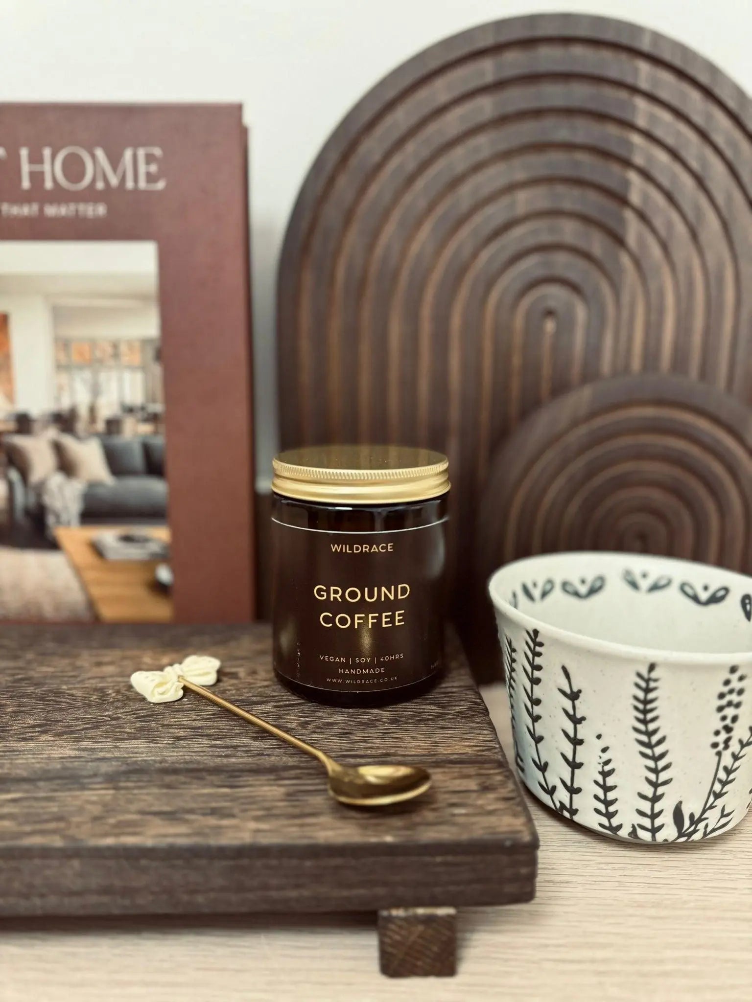 Pain Au Chocolat Lidded Glass Candle Jar - CandlesCandles - Lulu Loves Home