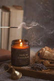 Pain Au Chocolat Lidded Glass Candle Jar - CandlesCandles - Lulu Loves Home