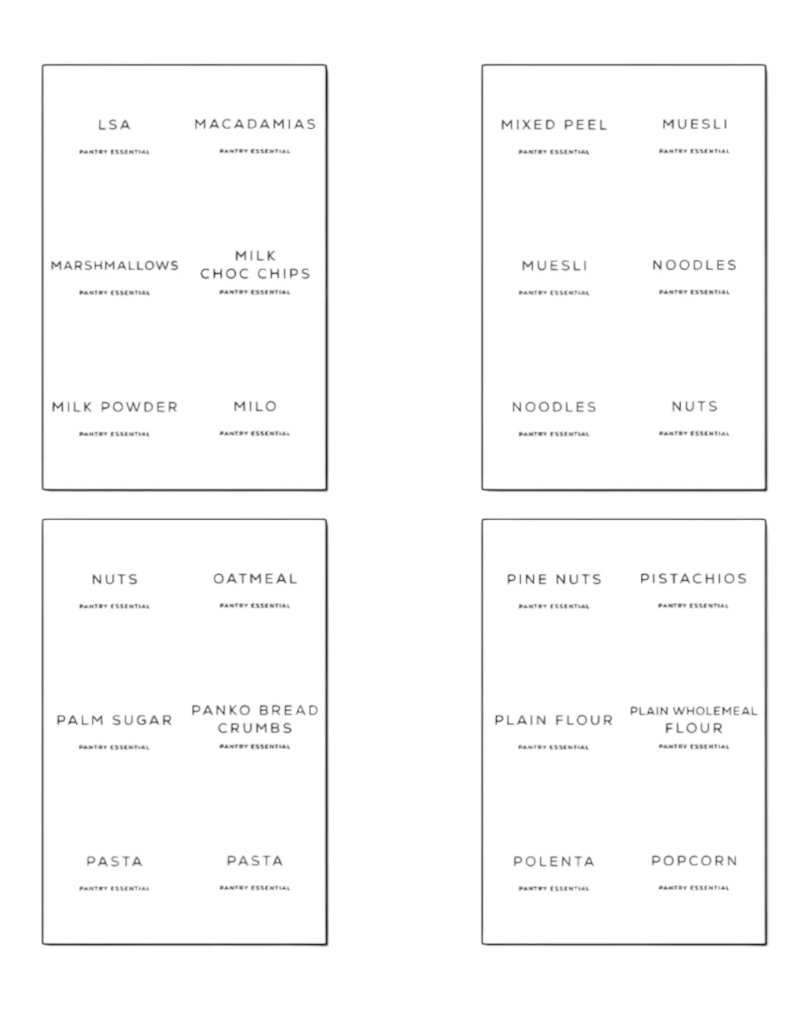Pantry Storage Labels - Set of 138 - Kitchen & DiningKitchen & Dining - Lulu Loves Home