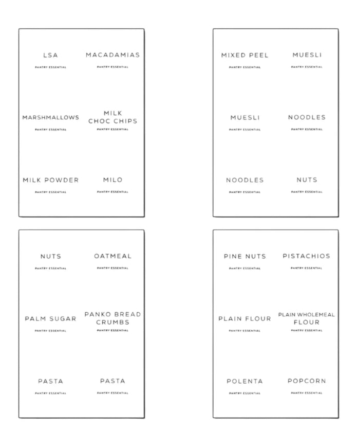 Pantry Storage Labels - Set of 138 - Kitchen & DiningKitchen & Dining - Lulu Loves Home