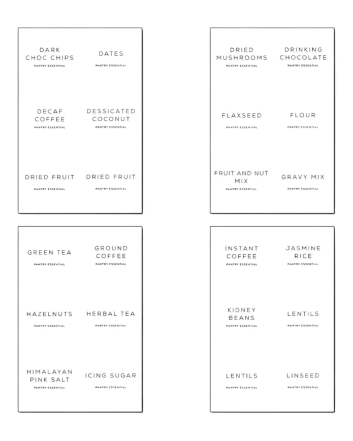 Pantry Storage Labels - Set of 138 - Kitchen & DiningKitchen & Dining - Lulu Loves Home