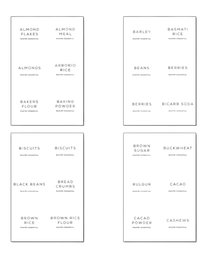 Pantry Storage Labels - Set of 138 - Kitchen & DiningKitchen & Dining - Lulu Loves Home