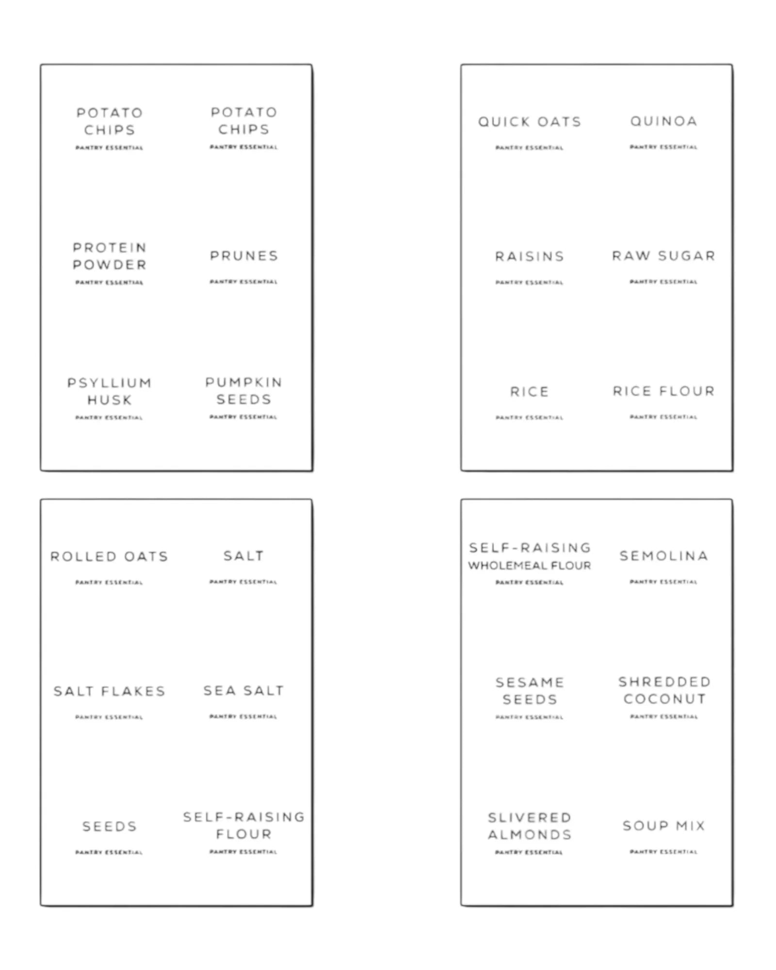 Pantry Storage Labels - Set of 138 - Kitchen & DiningKitchen & Dining - Lulu Loves Home