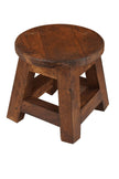Patna Rustic Farmhouse Wooden Mini Stool - Kitchen & DiningKitchen & Dining - Lulu Loves Home