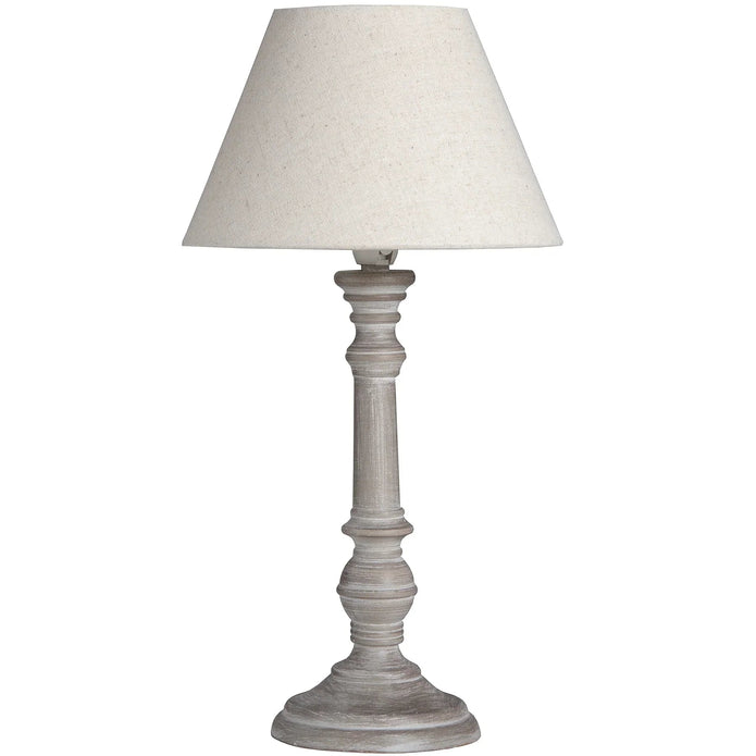 Pella Wooden Neutral Table Lamp - LightingLighting - Lulu Loves Home