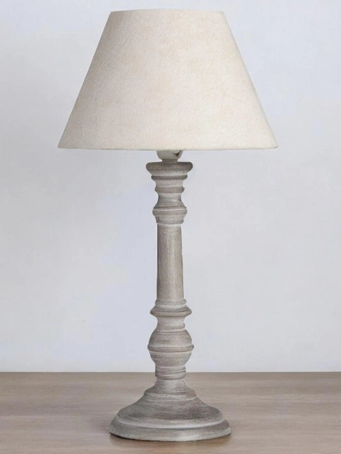 Pella Wooden Neutral Table Lamp - LightingLighting - Lulu Loves Home