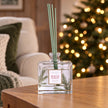 180ml Pine Pattern reed diffuser styled on an oak sitting room table