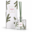 Pine Pattern Winter Forest reed diffuser and matching box on white