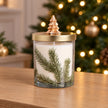 Widdop & Co Pine Pattern scented candle, 330g, with decorative pine design