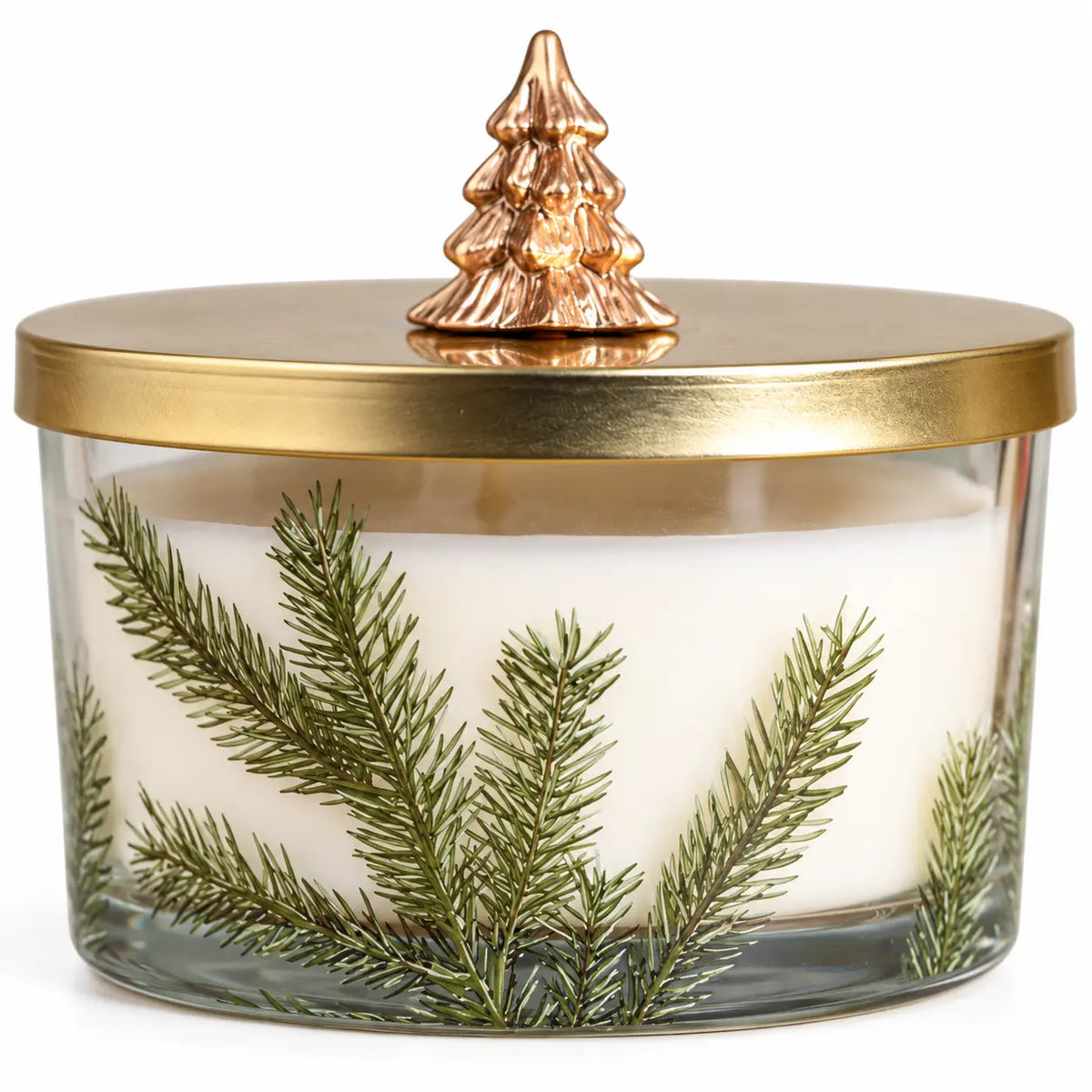 Widdop & Co pine pattern scented candle, 430g, shown in studio detail against a clean background