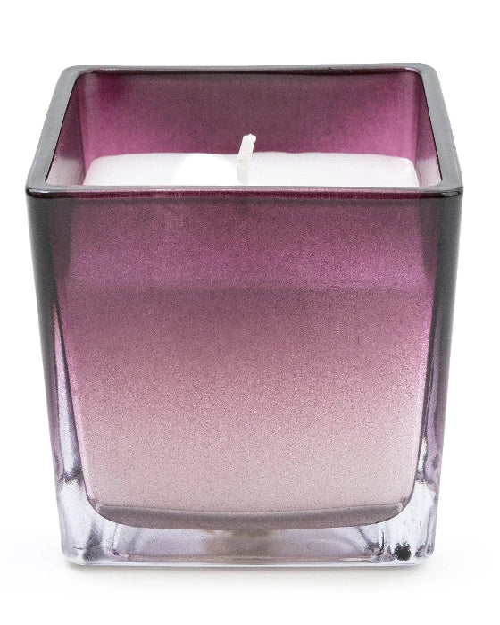 Plum Ombre Small Glass Candle - Sakura Blossom Scent - CandlesCandles - Lulu Loves Home