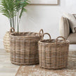 Rattan Kubu Luxury Round Storage Log Baskets - Home DecorHome Decor - Lulu Loves Home