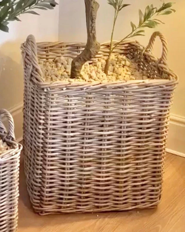 Rattan Kubu Luxury Sqaure Storage Baskets - Home DecorHome Decor - Lulu Loves Home