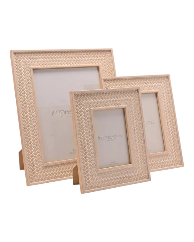 Rattan Weave Effect Frame - Photo FramesPhoto Frames - Lulu Loves Home