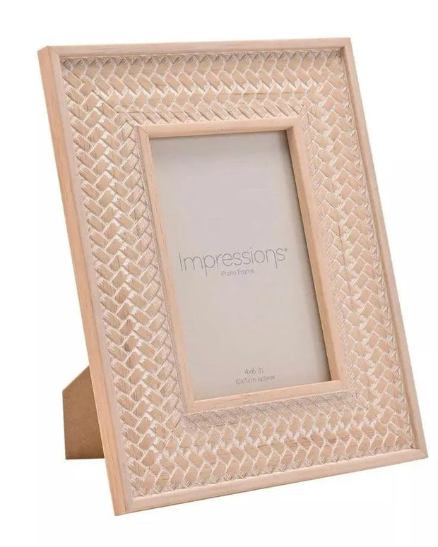 Rattan Weave Effect Frame - Photo FramesPhoto Frames - Lulu Loves Home