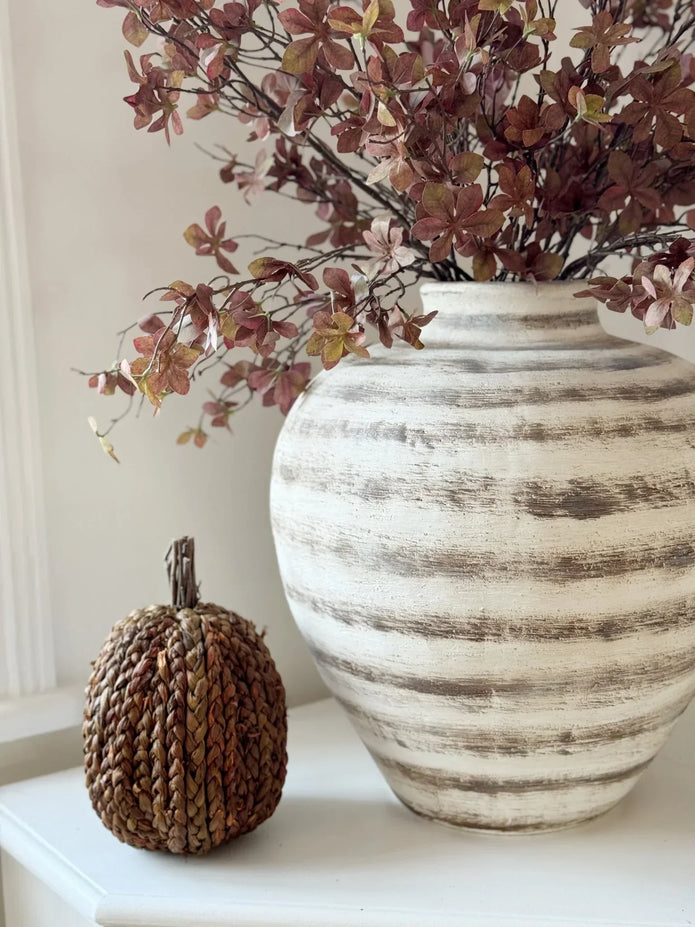 Ravello Extra Large Stripe Amfora Vase - VasesVases - Lulu Loves Home