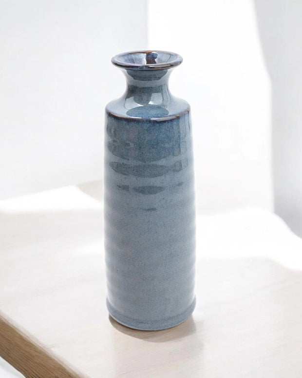 Reactive Glaze Grey Bottle Vase - Home DecorHome Decor - Lulu Loves Home