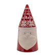 Red and White Nordic Scandi Santa Clause Christmas Cookie Jar