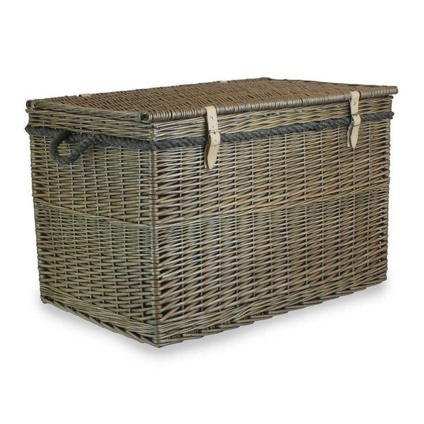 Large antique wash wicker storage basket by Red Hamper, perfect for home decor and organization.