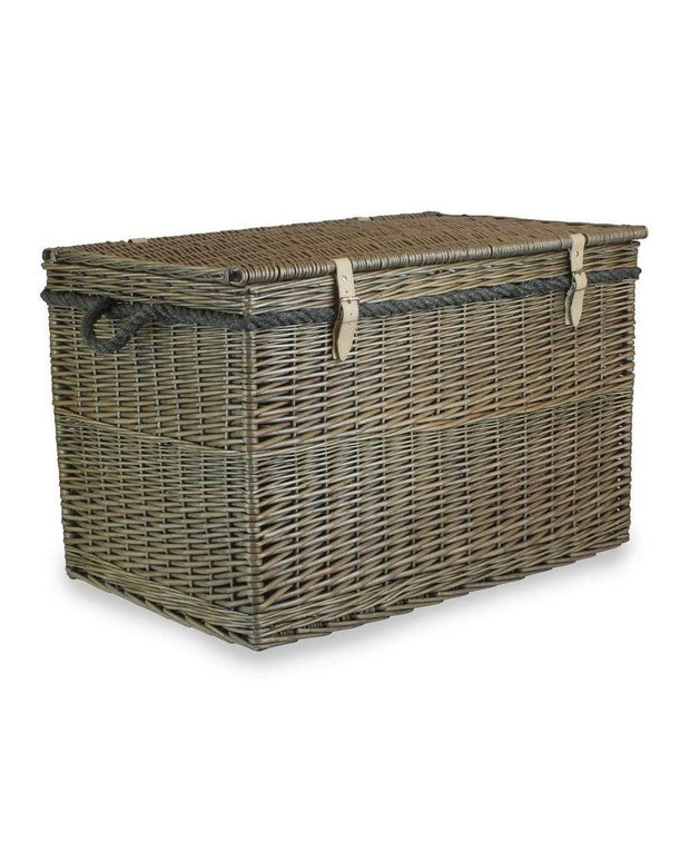 Large antique wash wicker storage basket by Red Hamper, perfect for home decor and organization.