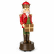 Red musical spinning soldier shown at a slight angle on white background