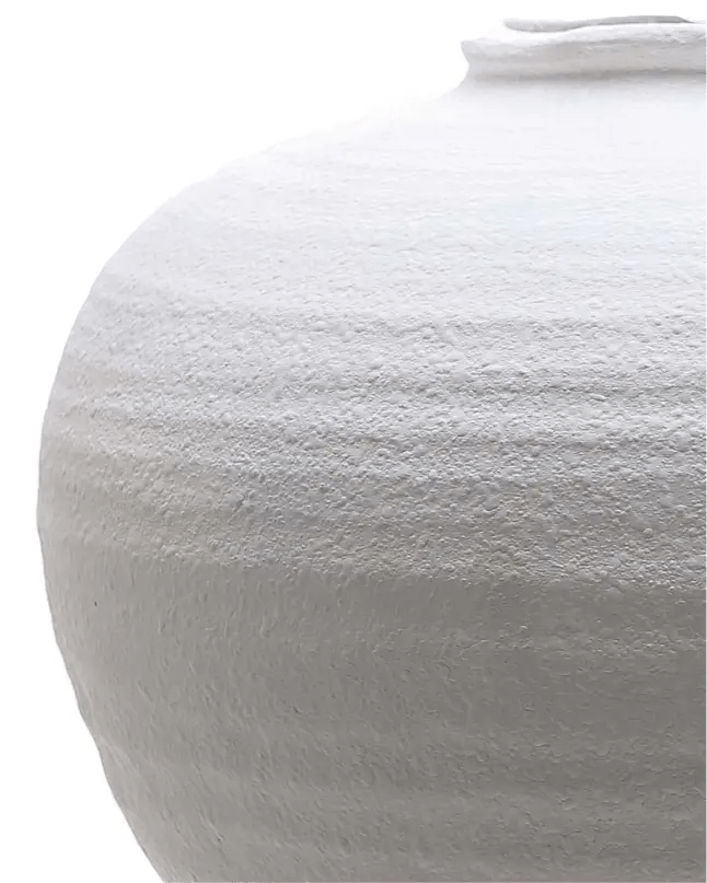 Regola Matt White Stone Vase - VasesVases - Lulu Loves Home