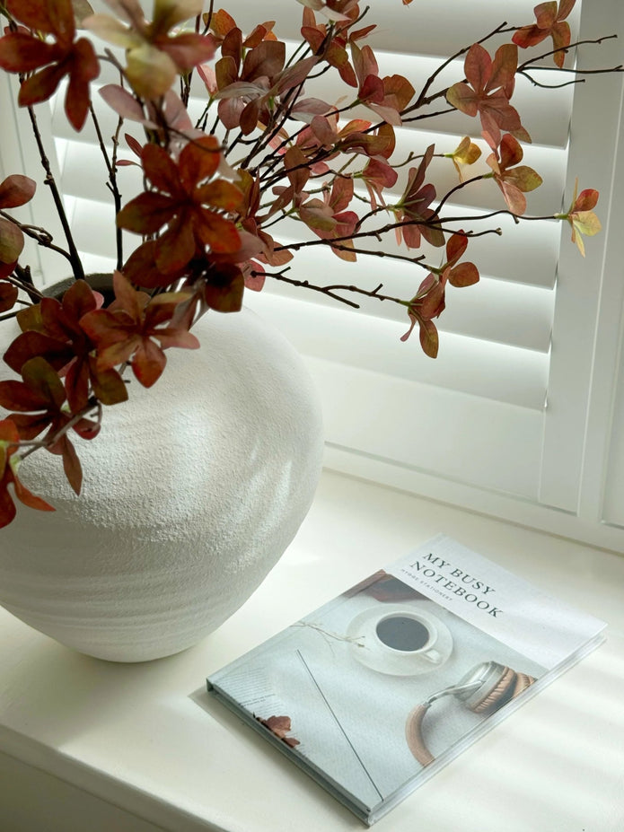 Regola Matt White Stone Vase - VasesVases - Lulu Loves Home