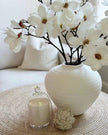 Regola Matt White Stone Vase - VasesVases - Lulu Loves Home