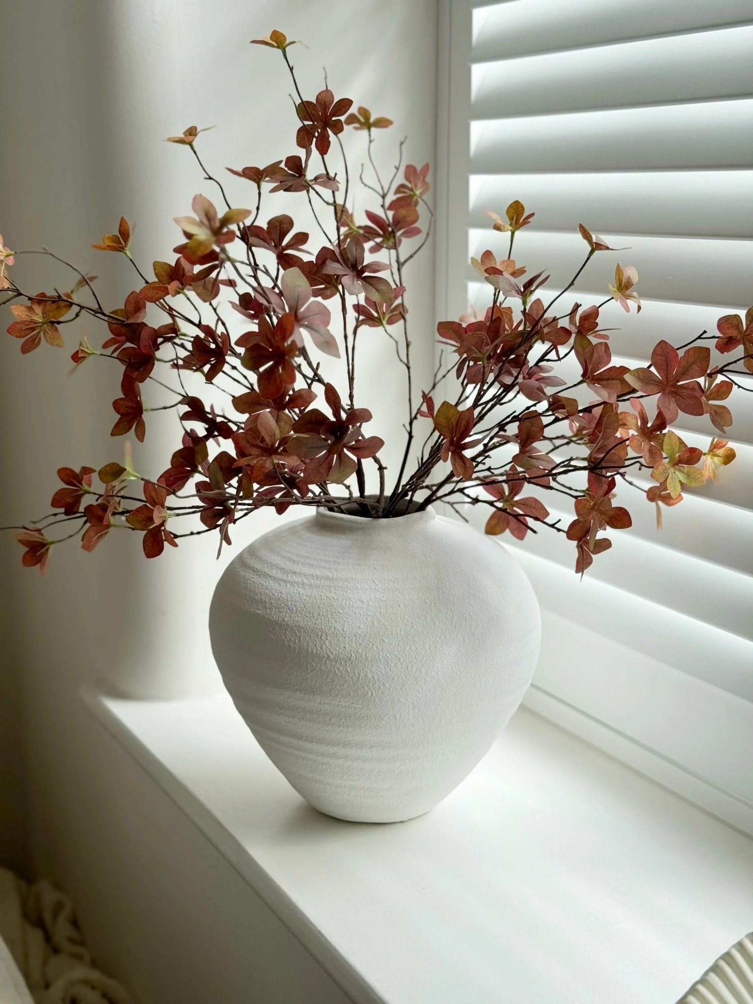 Regola Matt White Stone Vase - VasesVases - Lulu Loves Home