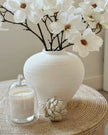 Regola Matt White Stone Vase - VasesVases - Lulu Loves Home