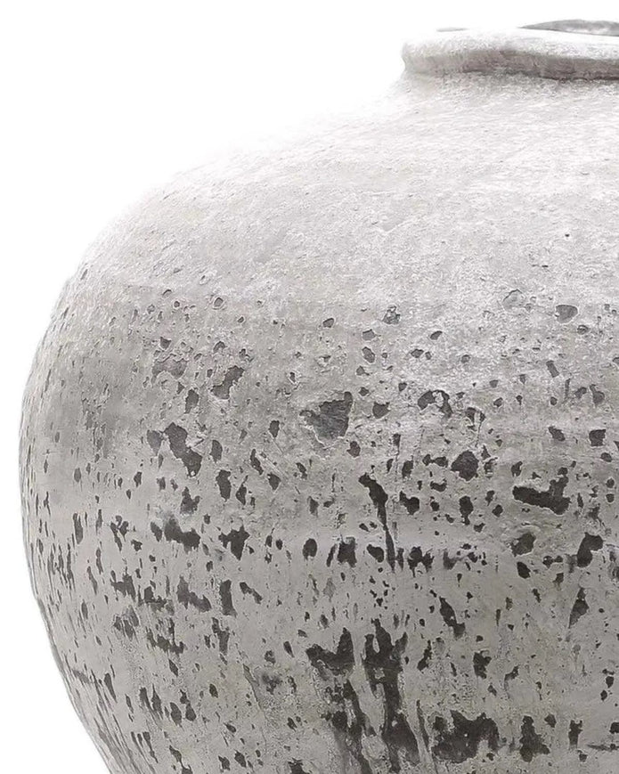 Regola Rustic Matt Neutral Stone Vase - VasesVases - Lulu Loves Home