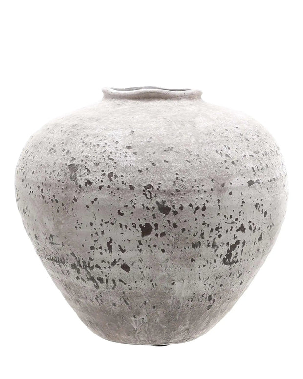 Regola Rustic Matt Neutral Stone Vase - VasesVases - Lulu Loves Home