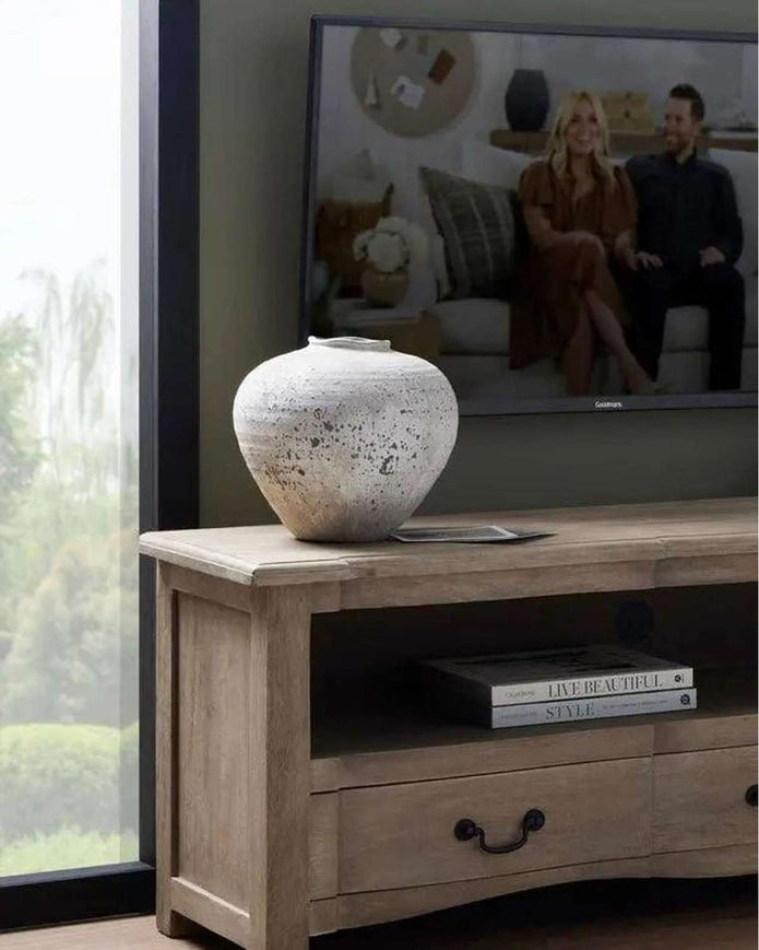Regola Rustic Matt Neutral Stone Vase - VasesVases - Lulu Loves Home