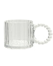 Ribbed Clear Glass Bobble Mugs - Set of Two - Kitchen & DiningKitchen & Dining - Lulu Loves Home