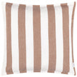 Terracotta striped outdoor garden seat scatter cushion cover by Riva Home, soft furnishings for outdoor seating.