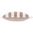 Terracotta striped outdoor garden seat scatter cushion cover by Riva Home, soft furnishings for outdoor seating.