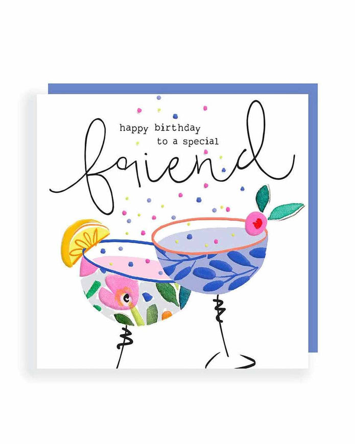 Rosanna Rossi birthday greeting card for a special friend featuring colorful, heartfelt design suitable for celebrating a birthday.